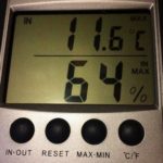 relative humidity before dehumidifier