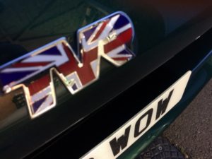 union jack TVR bonnet badge