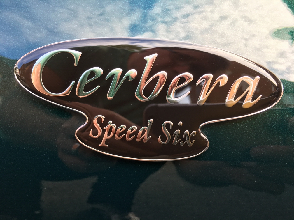 rear resin coated cerbera badge