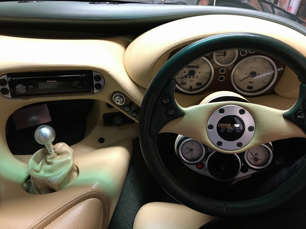 tvr cerbera cabin view