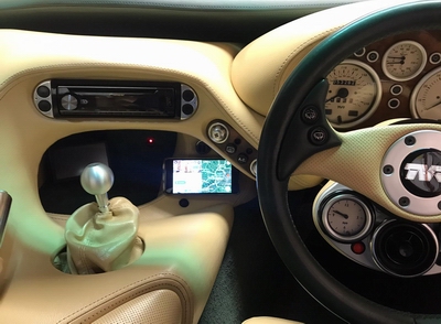 tvr cerbera phone in place