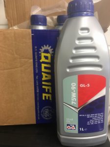 quaife gearbox oil