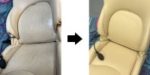 TVR Cerbera car seat leather restoration - before and after