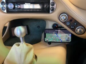 Magsafe magnetic charger phone installed