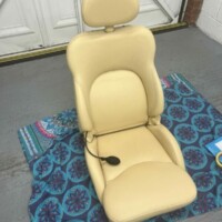 TVR Cerbera car seat ready to go back in the car