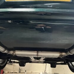 rear view of new valved exhaust box