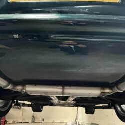 rear view of new valved exhaust box