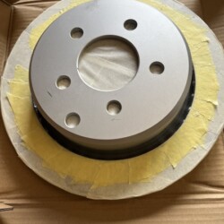 Rear brake disc 304mm - ready for paint