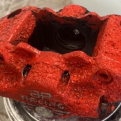 stripping rear caliper