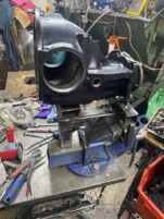 diff back from blasting and powder coating